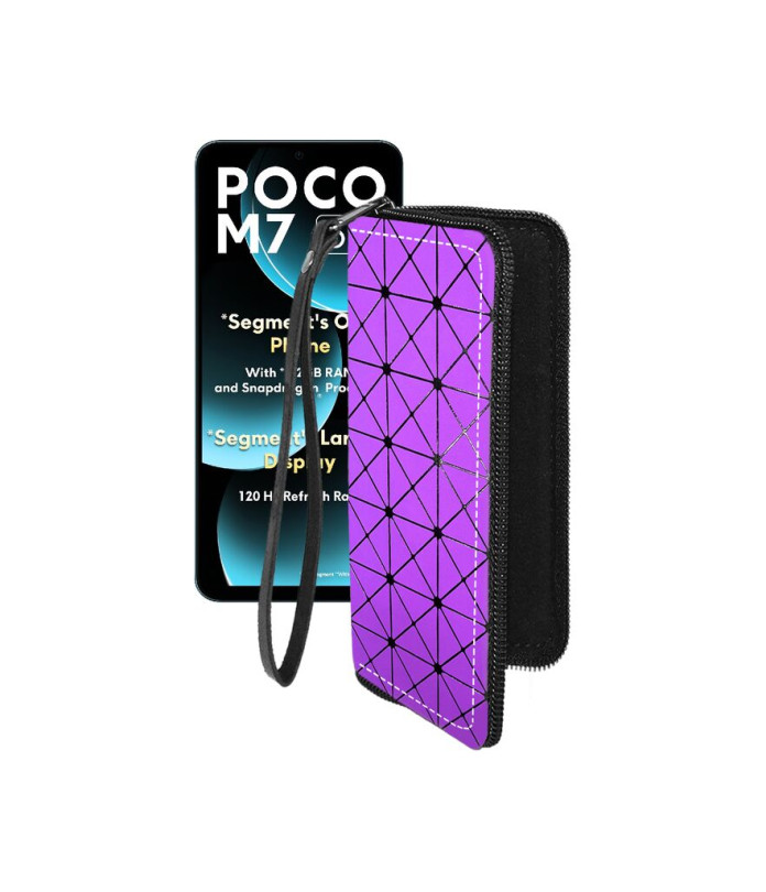 Чохол-гаманець з екошкіри для телефону Xiaomi Poco M7 5G