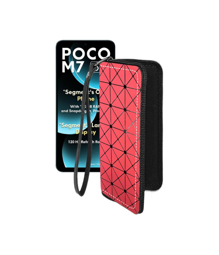 Чохол-гаманець з екошкіри для телефону Xiaomi Poco M7 5G