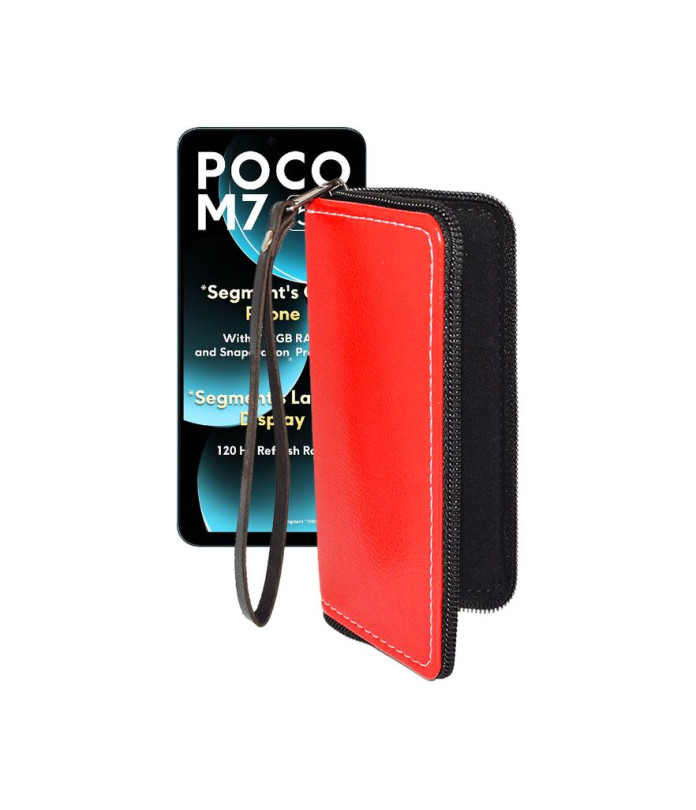Чохол-гаманець з екошкіри для телефону Xiaomi Poco M7 5G