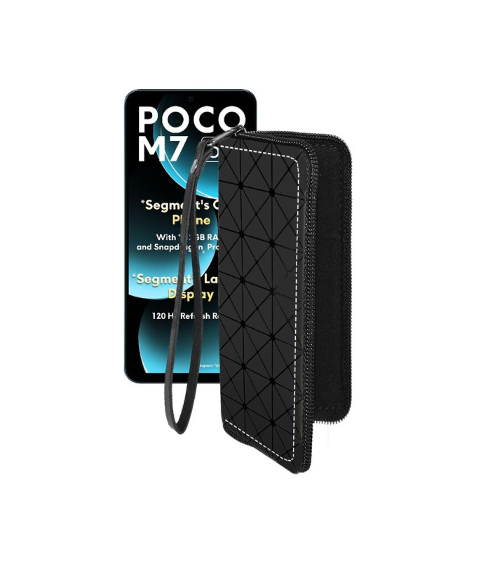 Чохол-гаманець з екошкіри для телефону Xiaomi Poco M7 5G