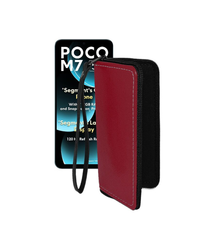 Чохол-гаманець з екошкіри для телефону Xiaomi Poco M7 5G