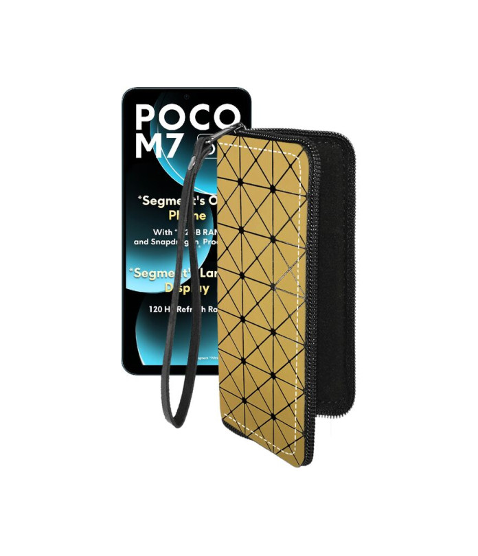 Чохол-гаманець з екошкіри для телефону Xiaomi Poco M7 5G