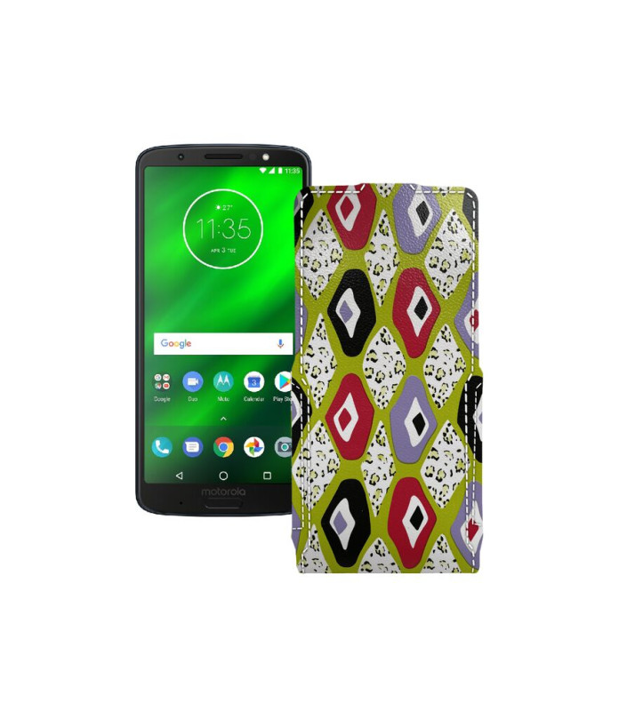 Чохол-флип з екошкіри для телефону Motorola Moto G6 Plus