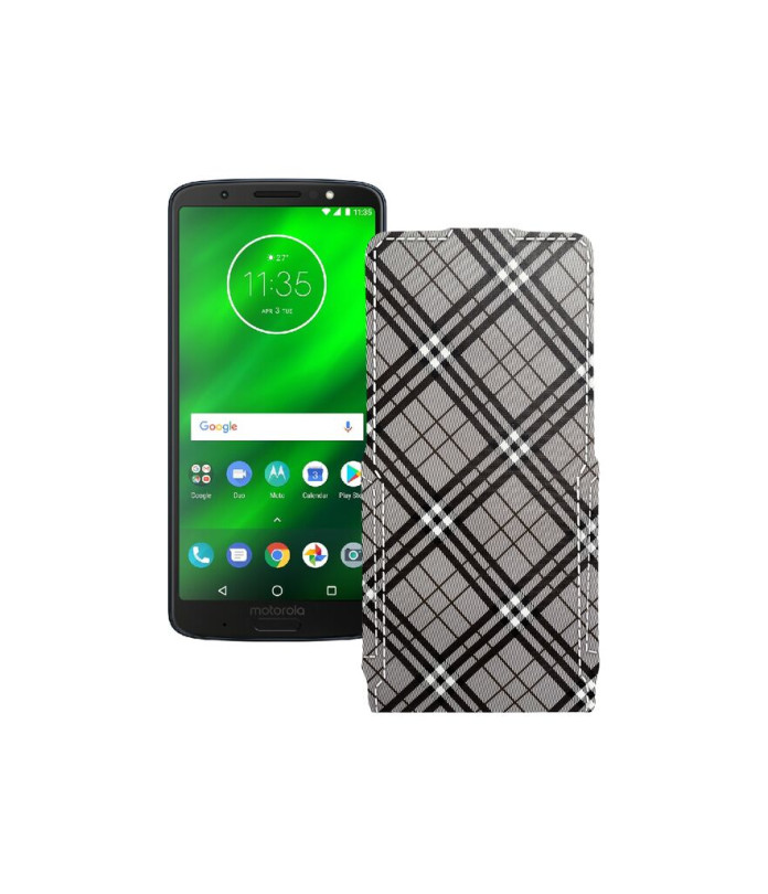 Чохол-флип з екошкіри для телефону Motorola Moto G6 Plus