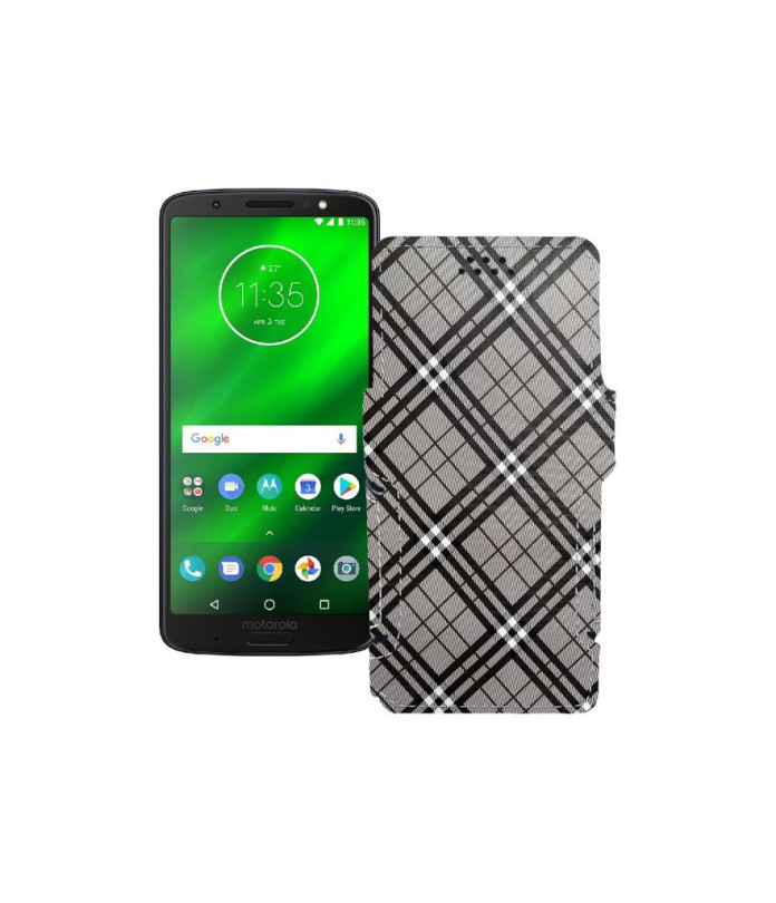 Чохол-книжка з екошкіри для телефону Motorola Moto G6 Plus