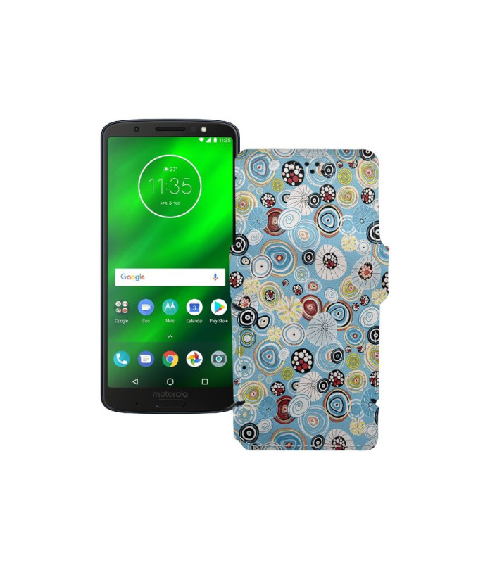 Чохол-книжка з екошкіри для телефону Motorola Moto G6 Plus