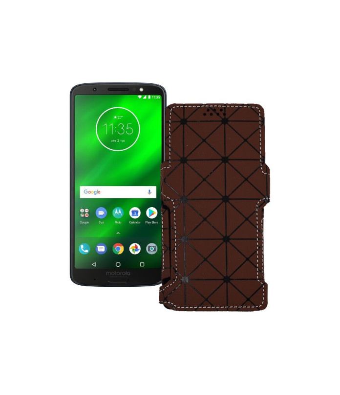 Чохол-книжка з екошкіри для телефону Motorola Moto G6 Plus