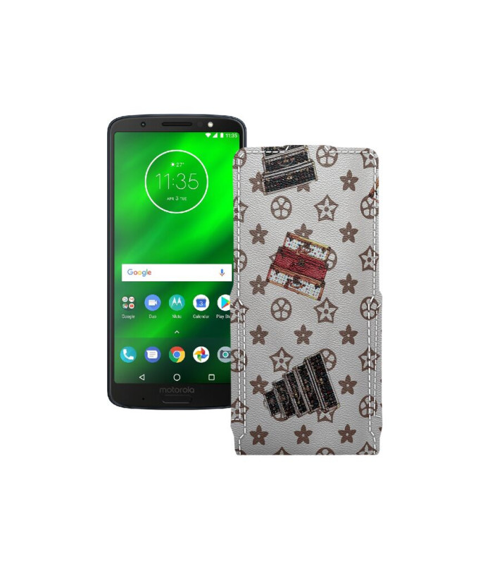 Чохол-флип з екошкіри для телефону Motorola Moto G6 Plus