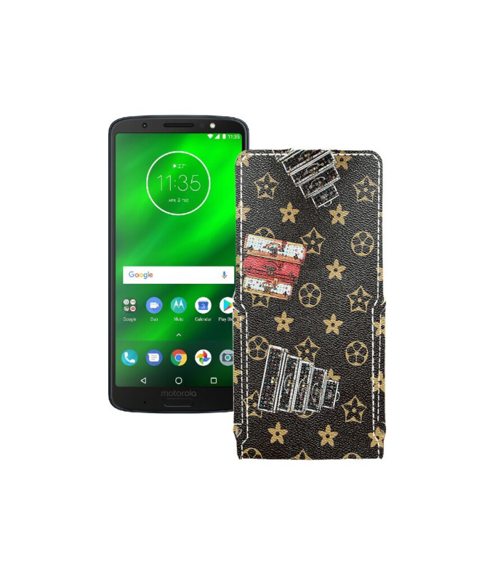 Чохол-флип з екошкіри для телефону Motorola Moto G6 Plus