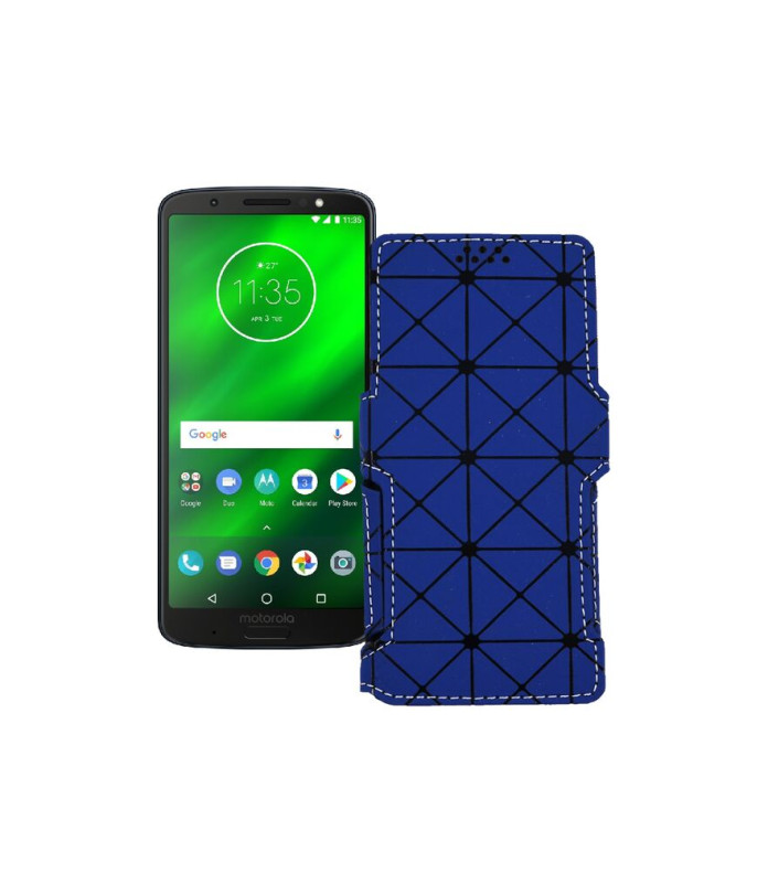 Чохол-книжка з екошкіри для телефону Motorola Moto G6 Plus