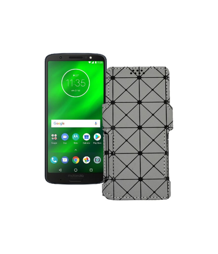 Чохол-книжка з екошкіри для телефону Motorola Moto G6 Plus