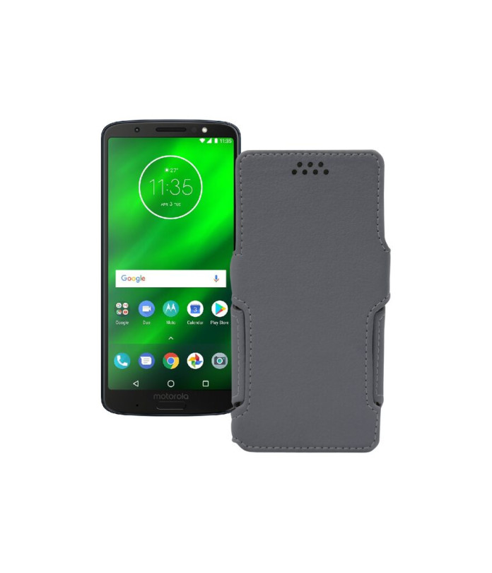 Чохол-книжка з екошкіри для телефону Motorola Moto G6 Plus