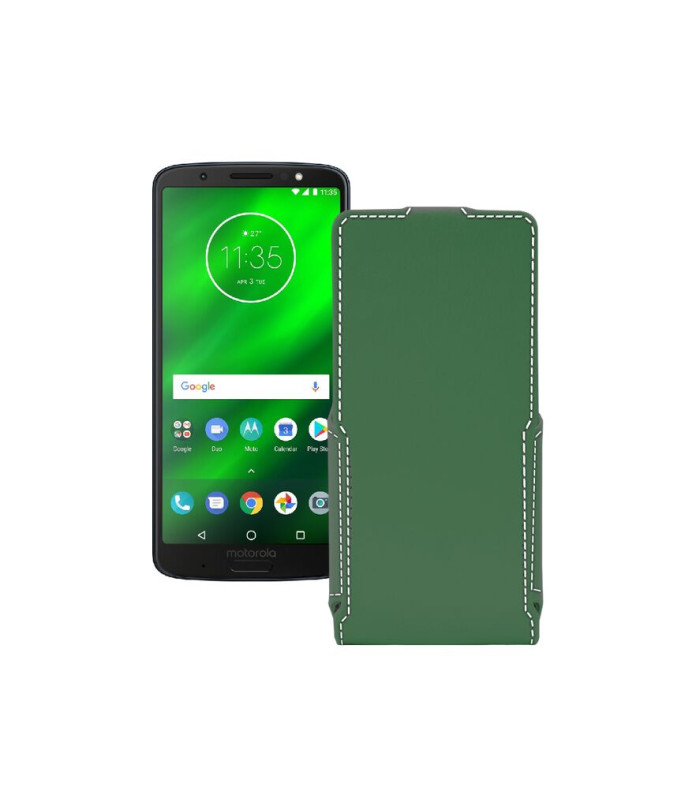 Чохол-флип з екошкіри для телефону Motorola Moto G6 Plus