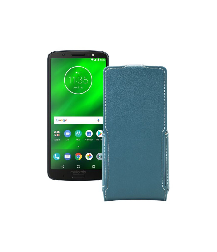 Чохол-флип з екошкіри для телефону Motorola Moto G6 Plus