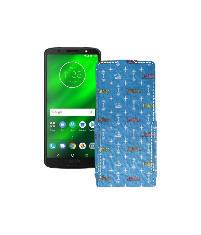 Чохол-флип з екошкіри для телефону Motorola Moto G6 Plus