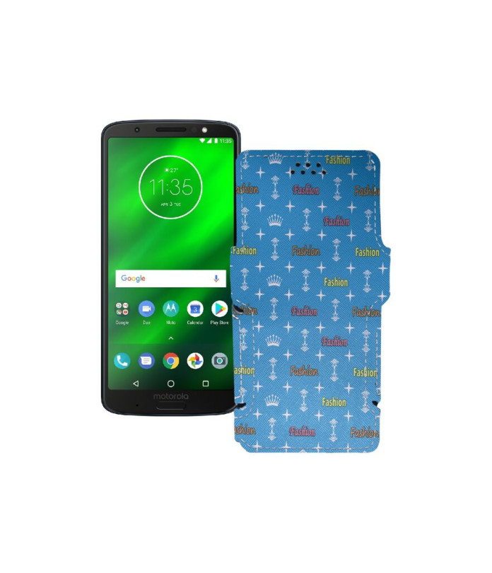 Чохол-книжка з екошкіри для телефону Motorola Moto G6 Plus