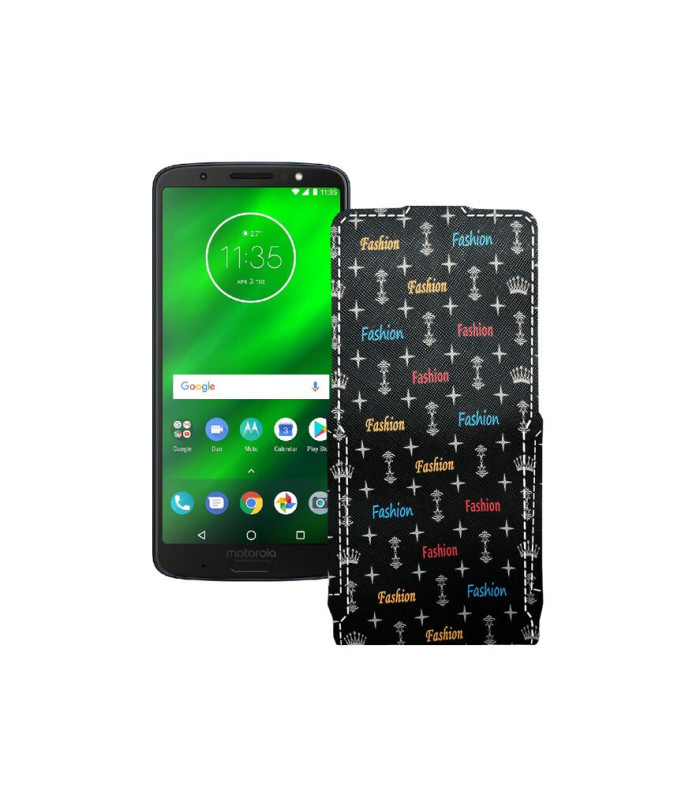 Чохол-флип з екошкіри для телефону Motorola Moto G6 Plus