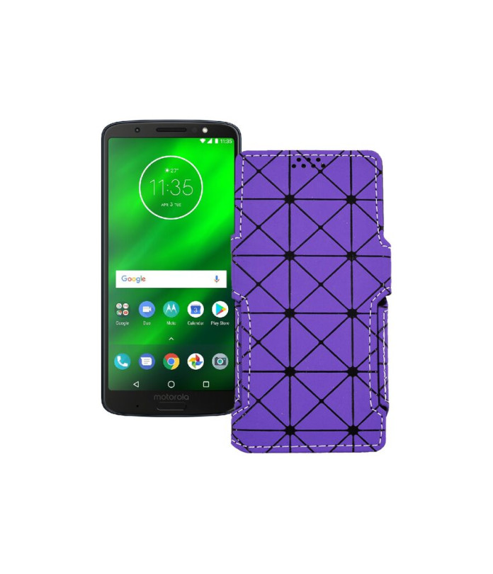 Чохол-книжка з екошкіри для телефону Motorola Moto G6 Plus