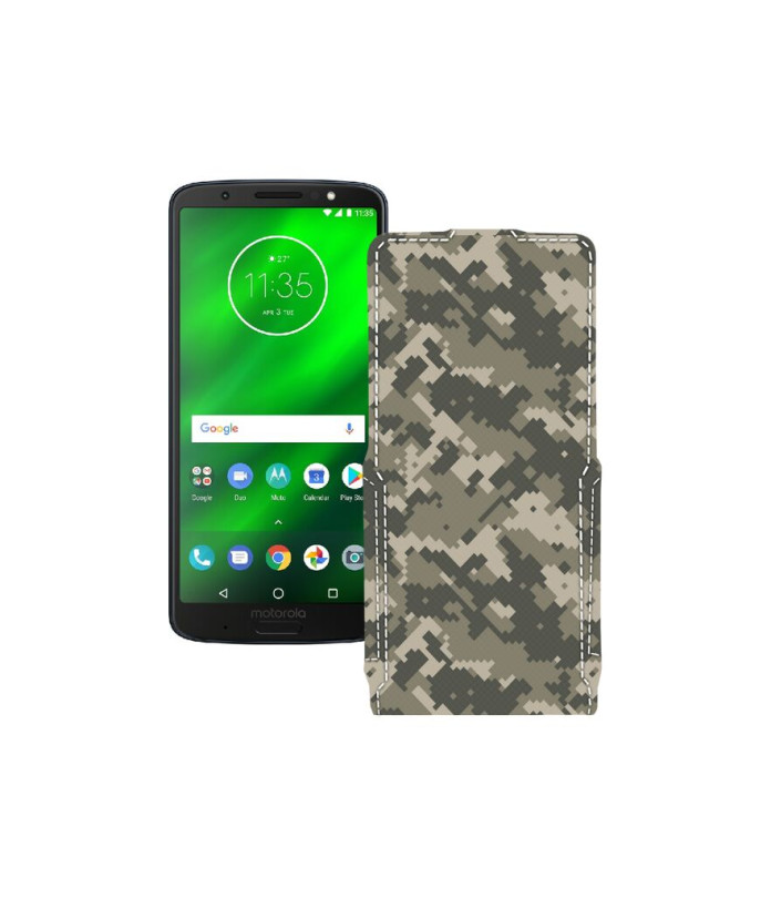 Чохол-флип з екошкіри для телефону Motorola Moto G6 Plus