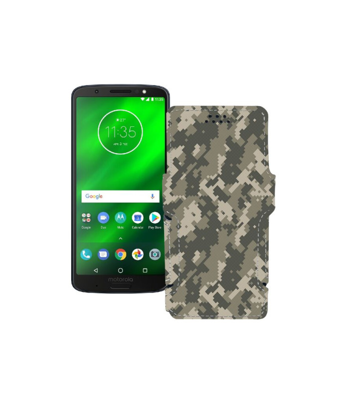 Чохол-книжка з екошкіри для телефону Motorola Moto G6 Plus