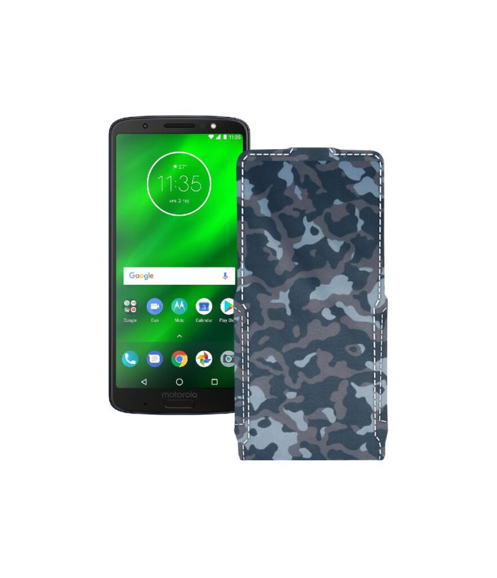 Чохол-флип з екошкіри для телефону Motorola Moto G6 Plus