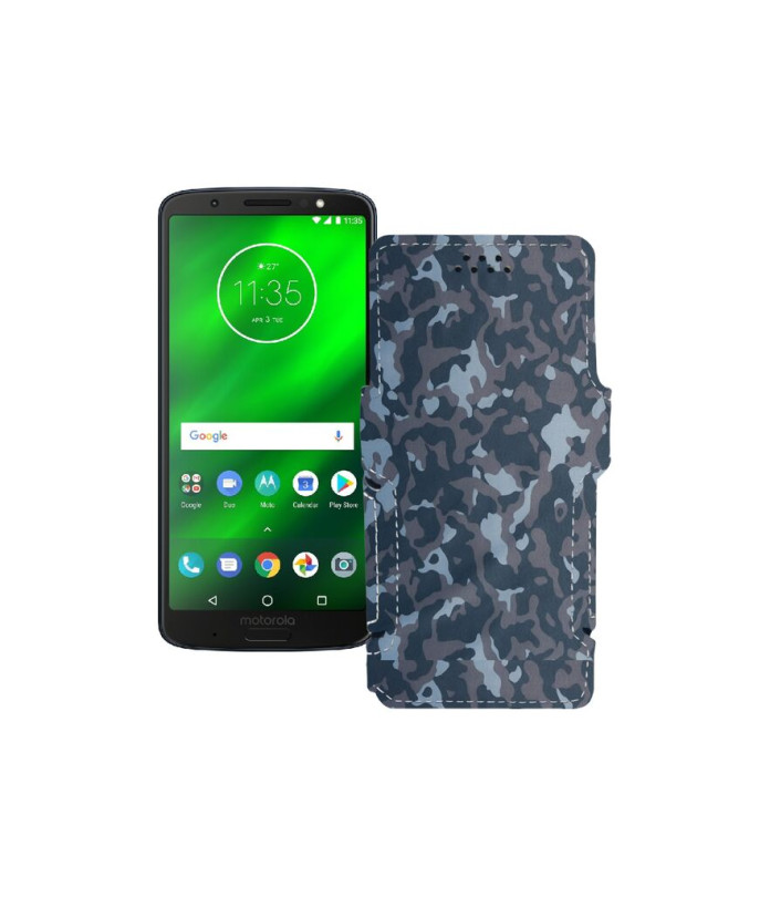 Чохол-книжка з екошкіри для телефону Motorola Moto G6 Plus