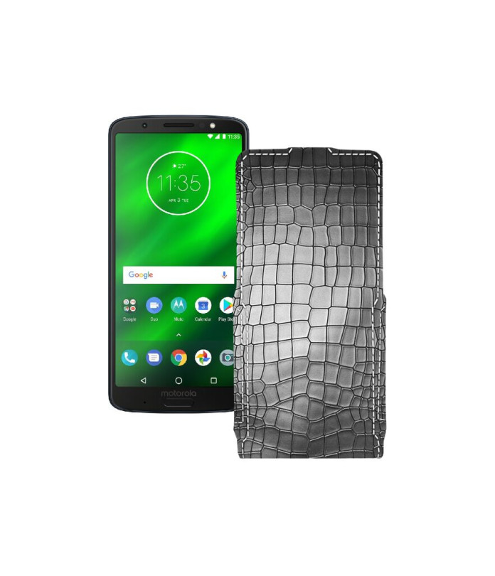 Чохол-флип з екошкіри для телефону Motorola Moto G6 Plus