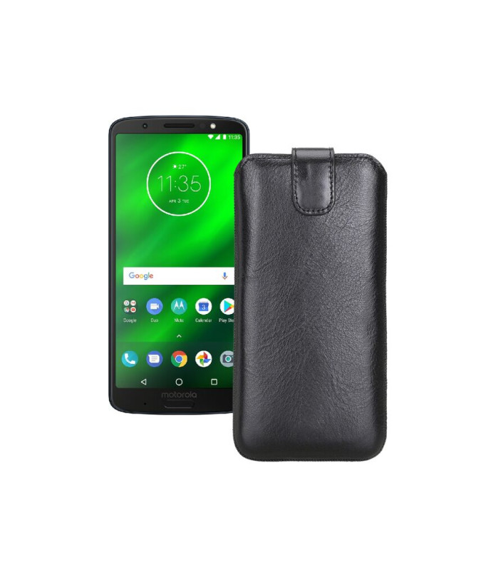 Витяжка з екошкіри для телефону Motorola Moto G6 Plus