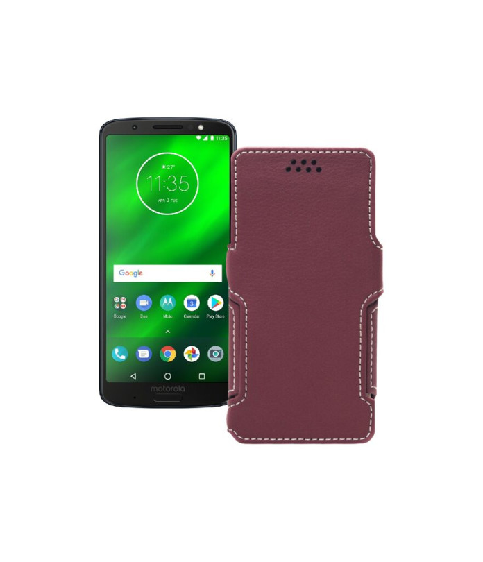 Чохол-книжка з екошкіри для телефону Motorola Moto G6 Plus