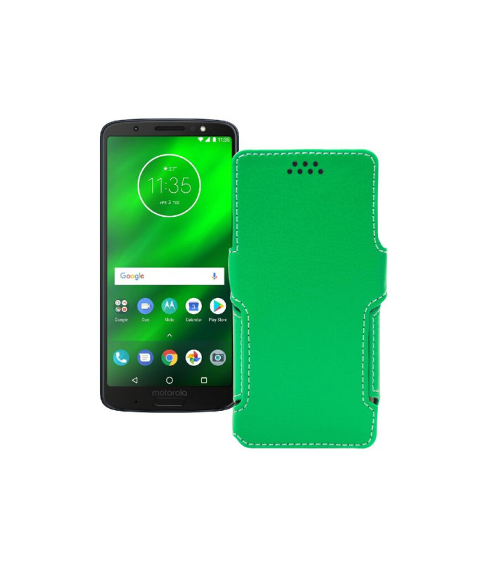 Чохол-книжка з екошкіри для телефону Motorola Moto G6 Plus