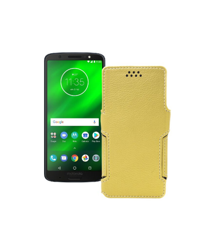 Чохол-книжка з екошкіри для телефону Motorola Moto G6 Plus