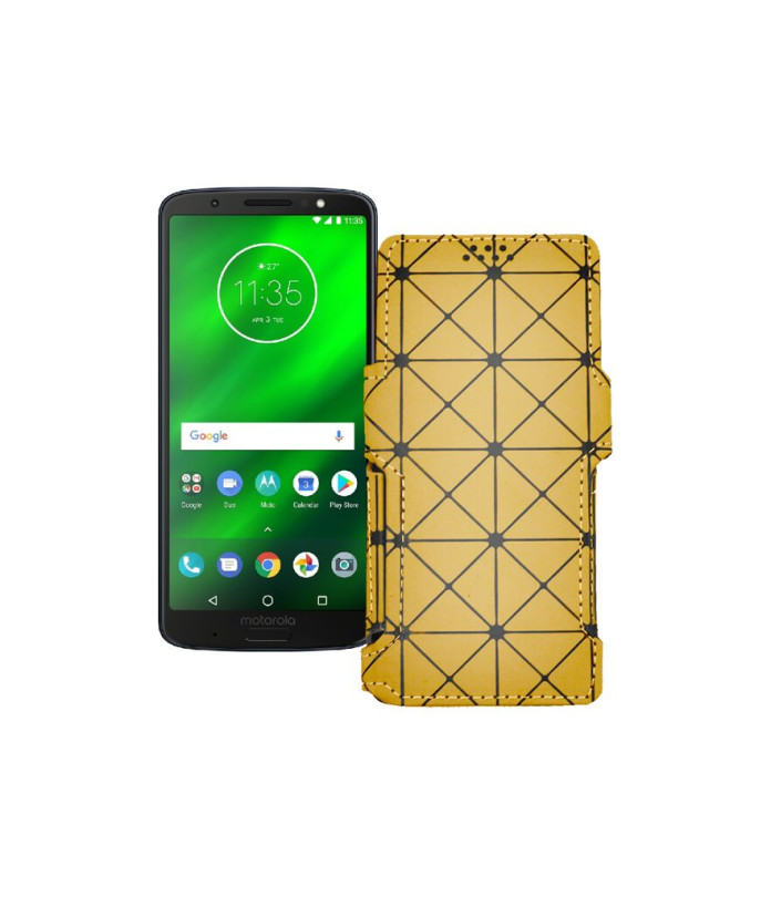 Чохол-книжка з екошкіри для телефону Motorola Moto G6 Plus