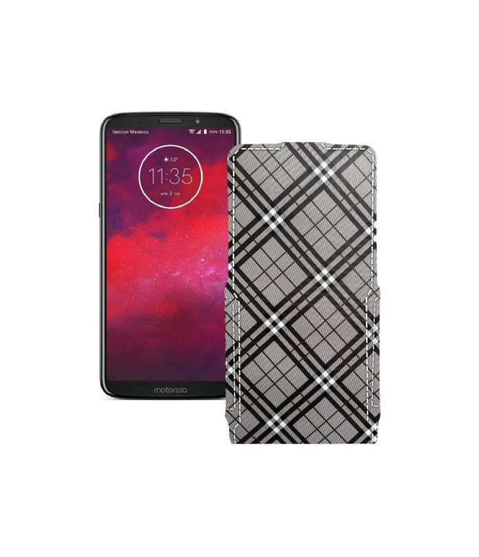 Чохол-флип з екошкіри для телефону Motorola Moto Z3