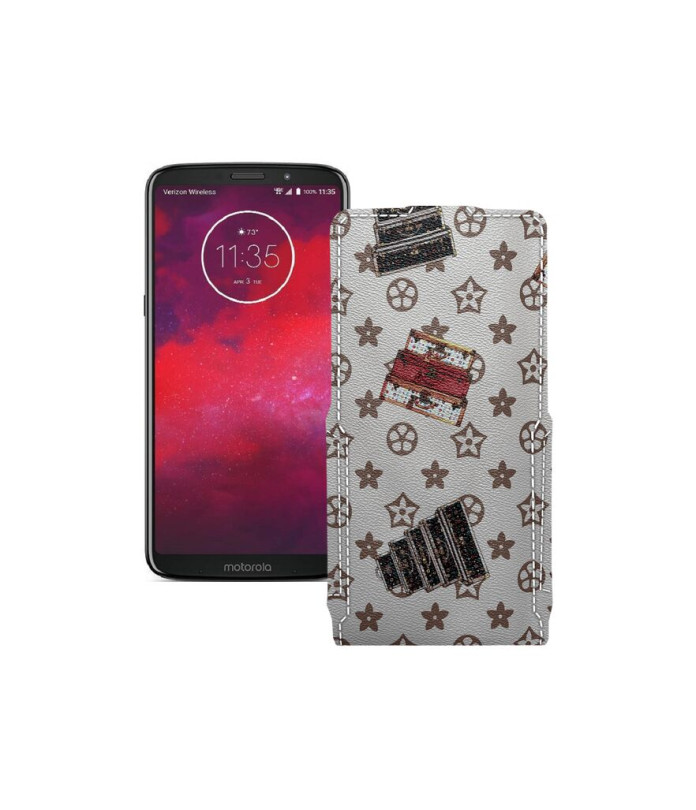 Чохол-флип з екошкіри для телефону Motorola Moto Z3