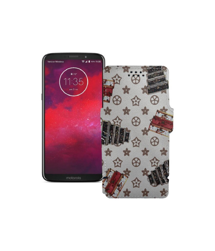 Чохол-книжка з екошкіри для телефону Motorola Moto Z3