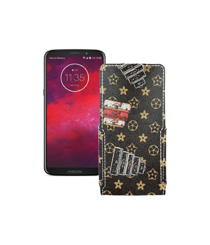 Чохол-флип з екошкіри для телефону Motorola Moto Z3