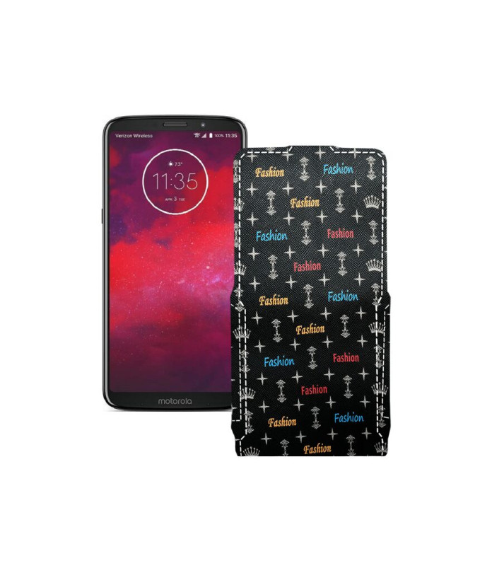 Чохол-флип з екошкіри для телефону Motorola Moto Z3