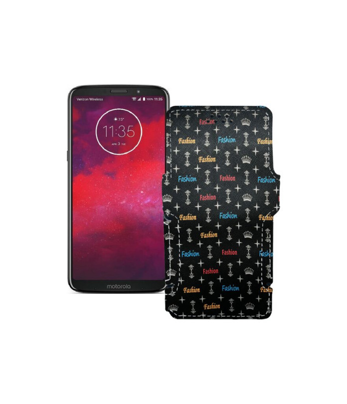 Чохол-книжка з екошкіри для телефону Motorola Moto Z3