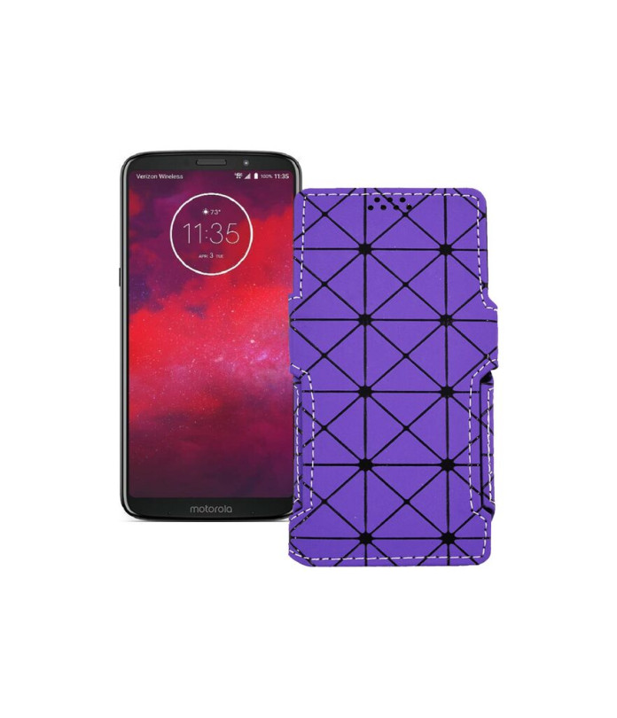 Чохол-книжка з екошкіри для телефону Motorola Moto Z3