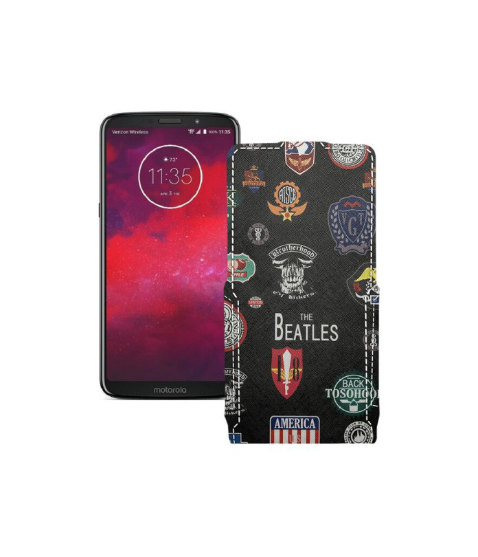 Чохол-флип з екошкіри для телефону Motorola Moto Z3