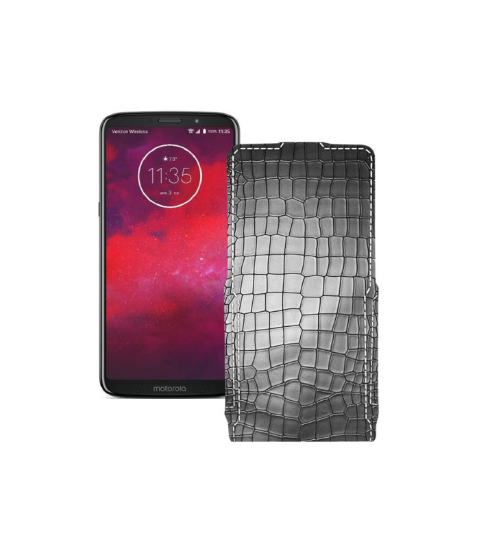 Чохол-флип з екошкіри для телефону Motorola Moto Z3