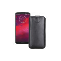 Витяжка з екошкіри для телефону Motorola Moto Z3