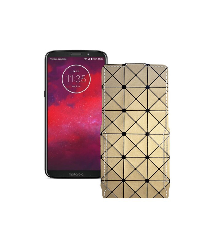 Чохол-флип з екошкіри для телефону Motorola Moto Z3