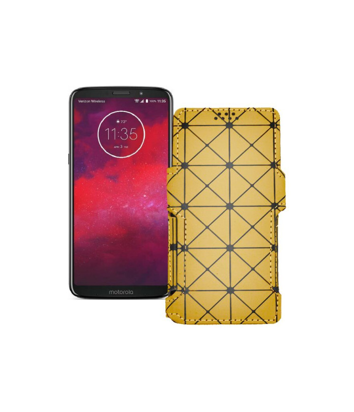 Чохол-книжка з екошкіри для телефону Motorola Moto Z3