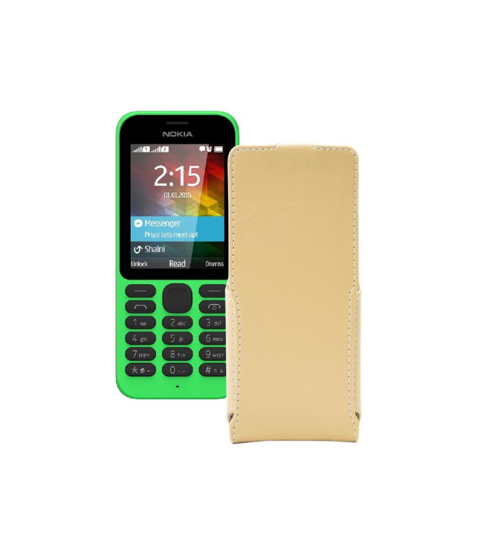 Чохол-флип з екошкіри для телефону Nokia 215