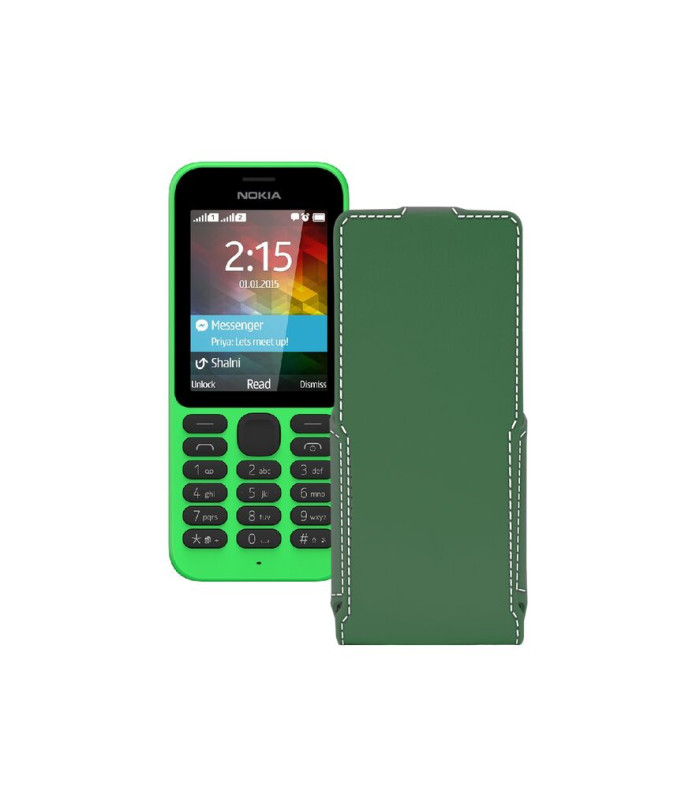 Чохол-флип з екошкіри для телефону Nokia 215