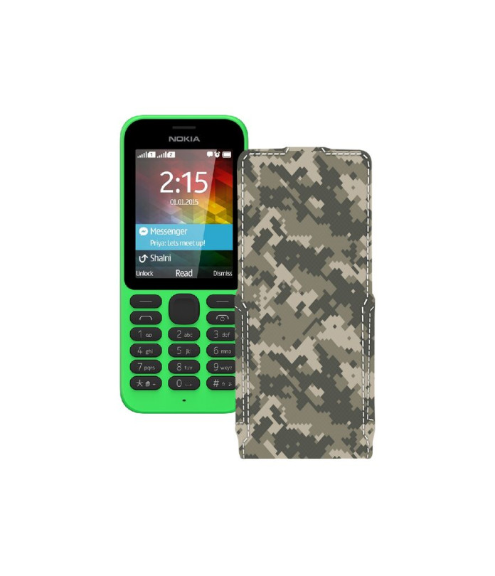 Чохол-флип з екошкіри для телефону Nokia 215