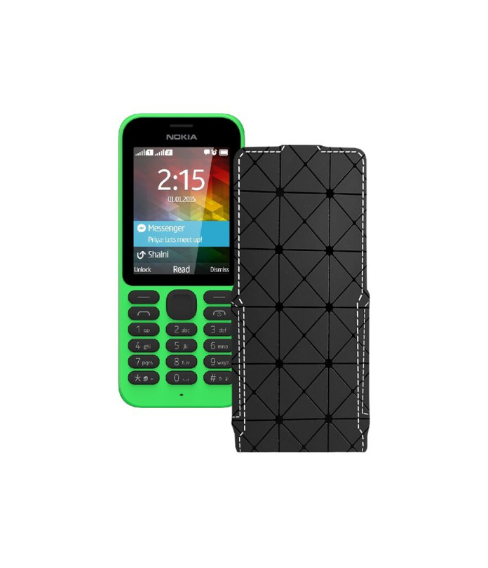 Чохол-флип з екошкіри для телефону Nokia 215