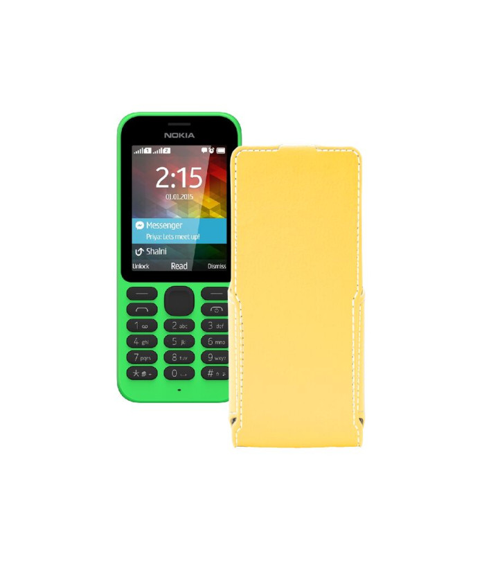 Чохол-флип з екошкіри для телефону Nokia 215