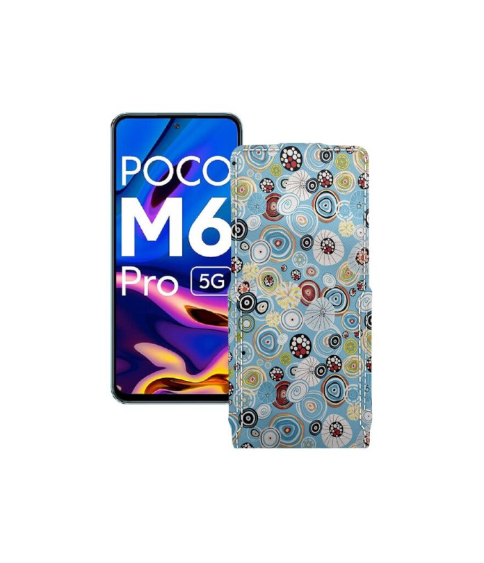 Чохол-флип з екошкіри для телефону Xiaomi Poco M6 Pro 5G